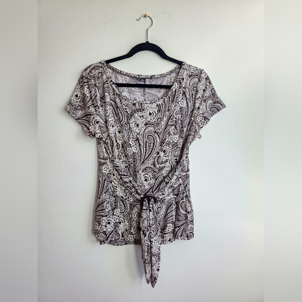 Vintage Y2K Perceptions NY Belted Top